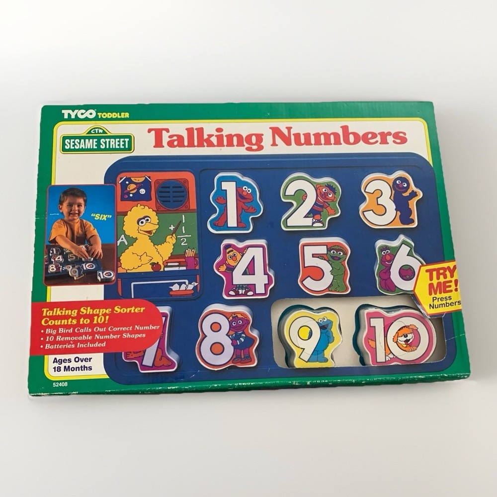 Sesame Street Talking Numbers‎ Count To 10 Tyco Toddler